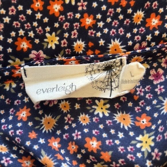 Nordstrom Everleigh Floral Ruffle Blouse Size Large - Picture 8 of 11